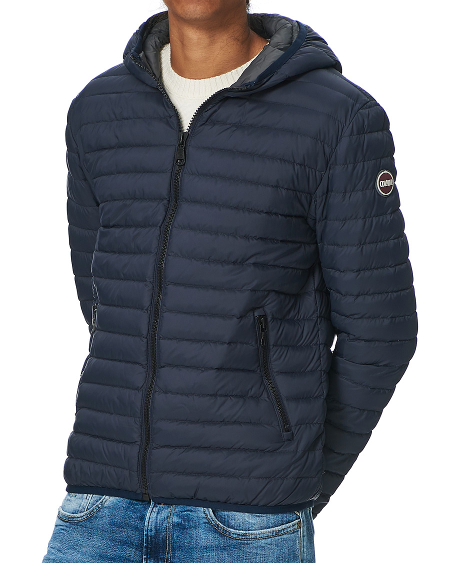 Dyrt skrue Mold Colmar Repunk Lightweight Down Hooded Jacket Navy - CareOfCarl.dk