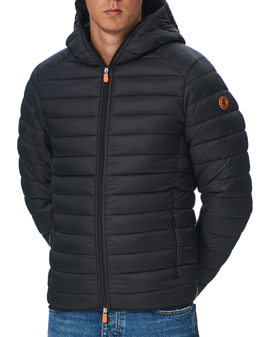 Herre | Jakker | Save The Duck | Donald Lightweight Padded Hooded Jacket Black