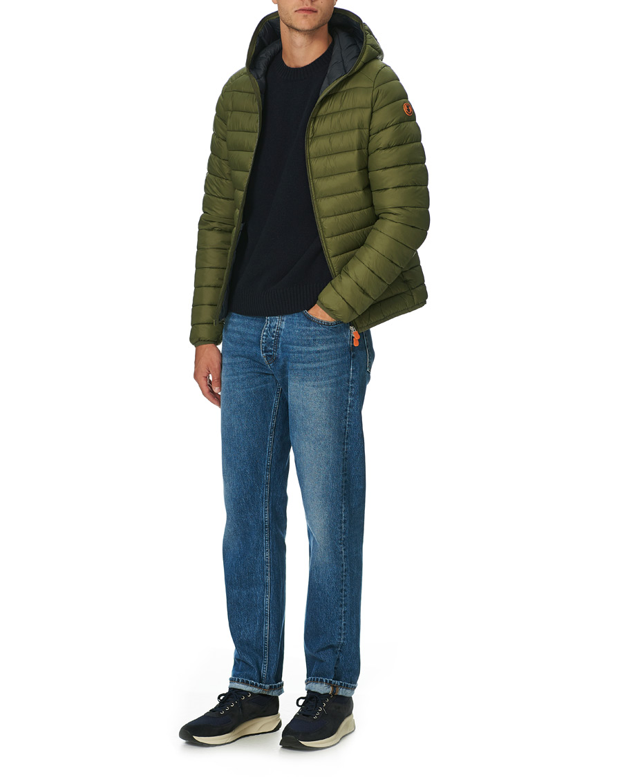 Herre | Jakker | Save The Duck | Donald Lightweight Padded Hooded Jacket Dusty Olive