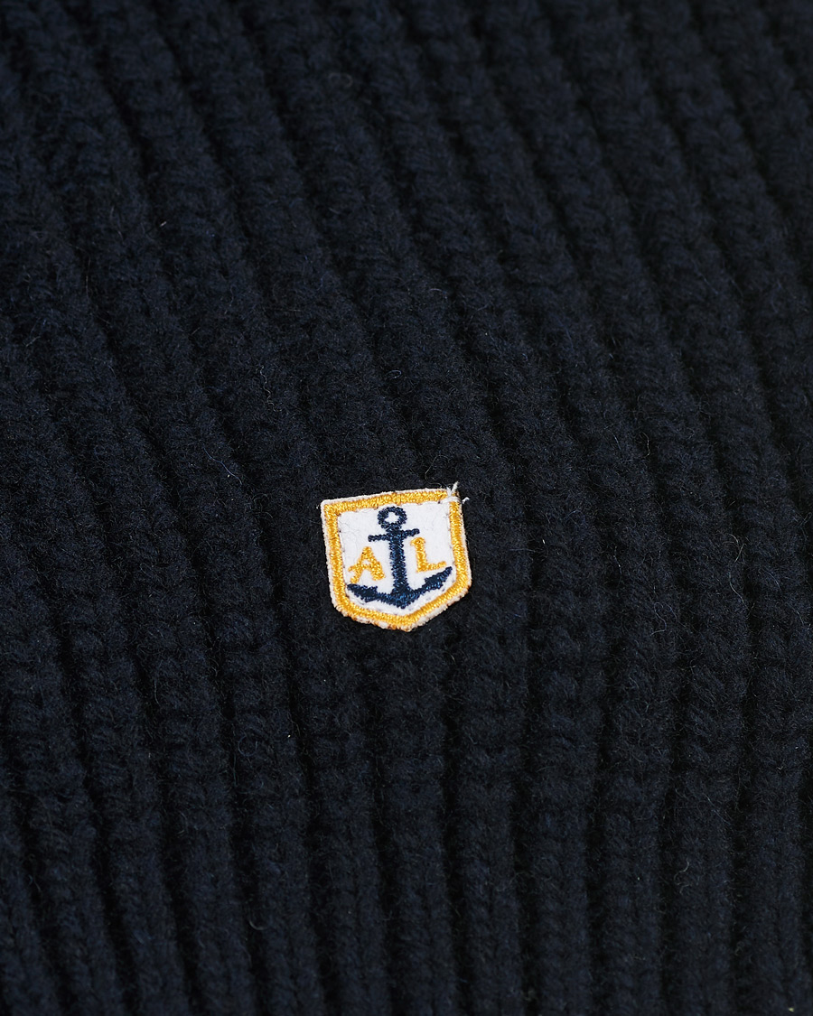 Herre | Trøjer | Armor-lux | Ribbed Zip Sweater Navy