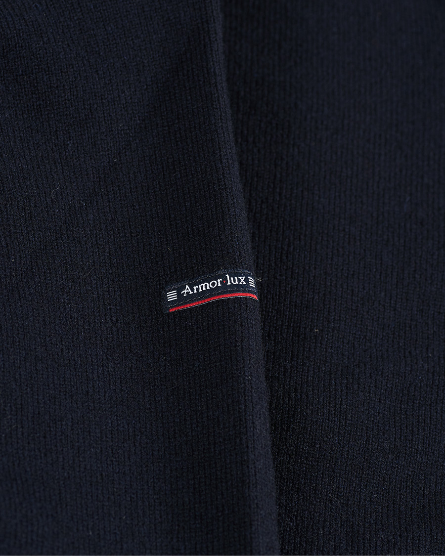 Herre | Trøjer | Armor-lux | Wool Zip Cardigan Navy
