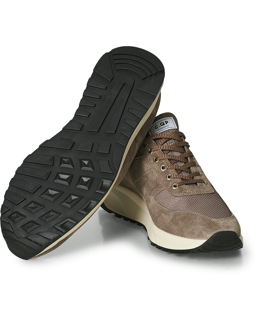 Herre | C.QP Stride Suede/Mesh Running Sneaker Cargo | CQP | C.QP Stride Suede/Mesh Running Sneaker Cargo