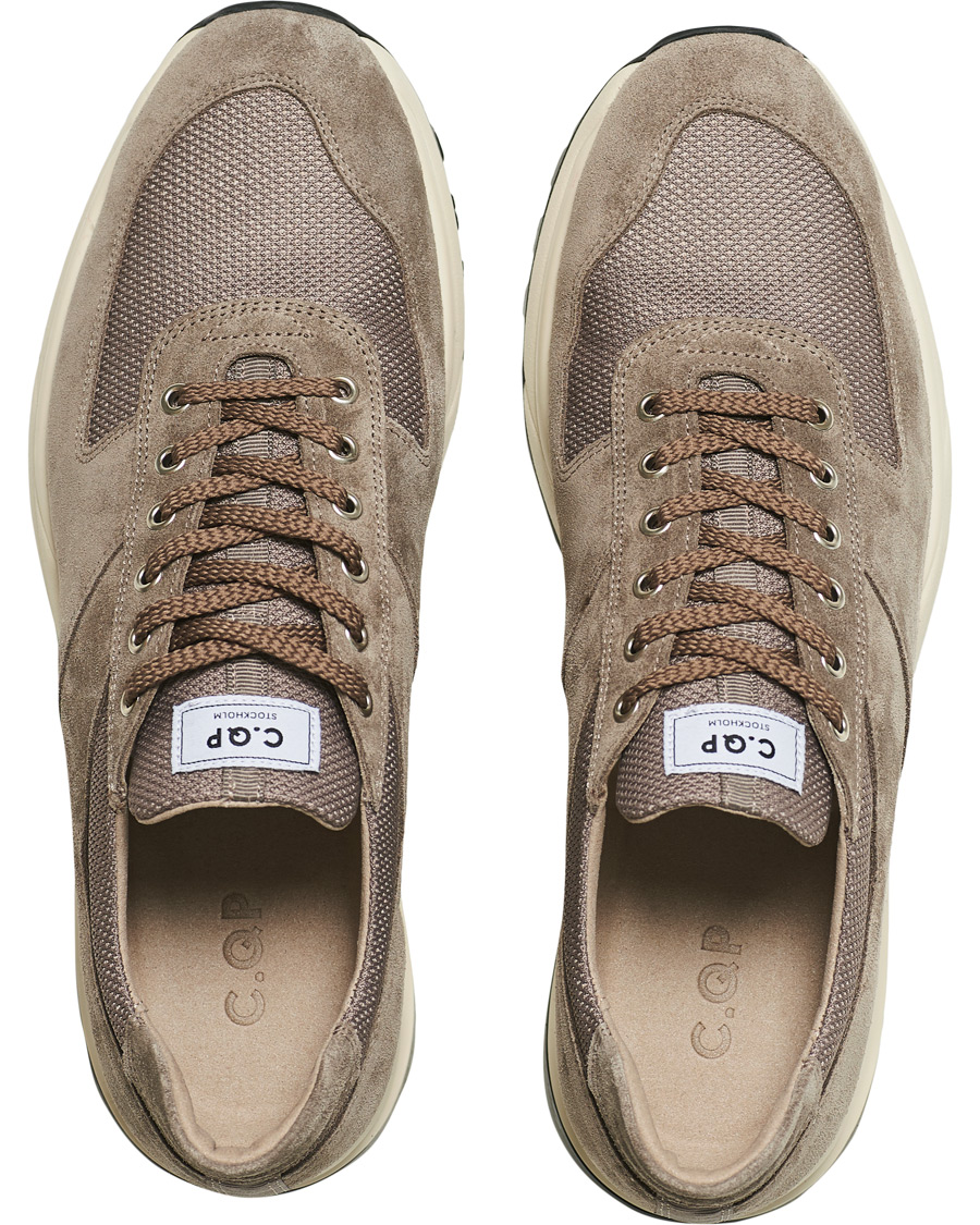 Herre | C.QP Stride Suede/Mesh Running Sneaker Cargo | CQP | C.QP Stride Suede/Mesh Running Sneaker Cargo