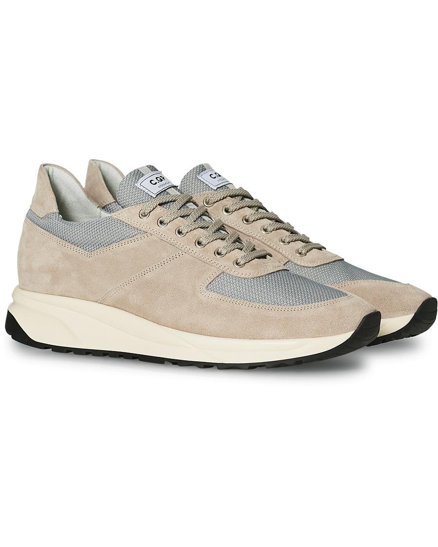 Herre | C.QP Stride Suede/Mesh Running Sneaker Stone Grey | CQP | C.QP Stride Suede/Mesh Running Sneaker Stone Grey