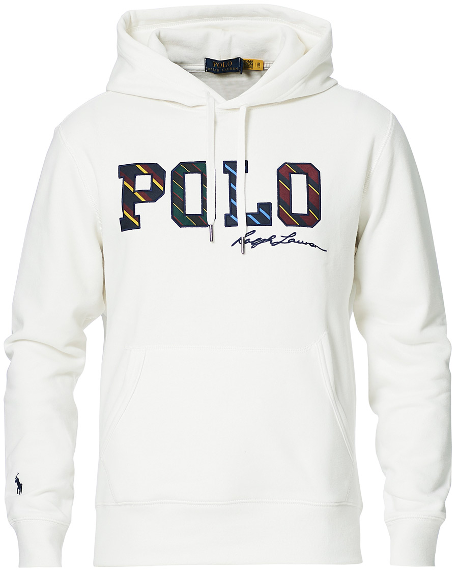 Herre | Trøjer | Polo Ralph Lauren | Magic Fleece Logo Hoodie Deckwash White