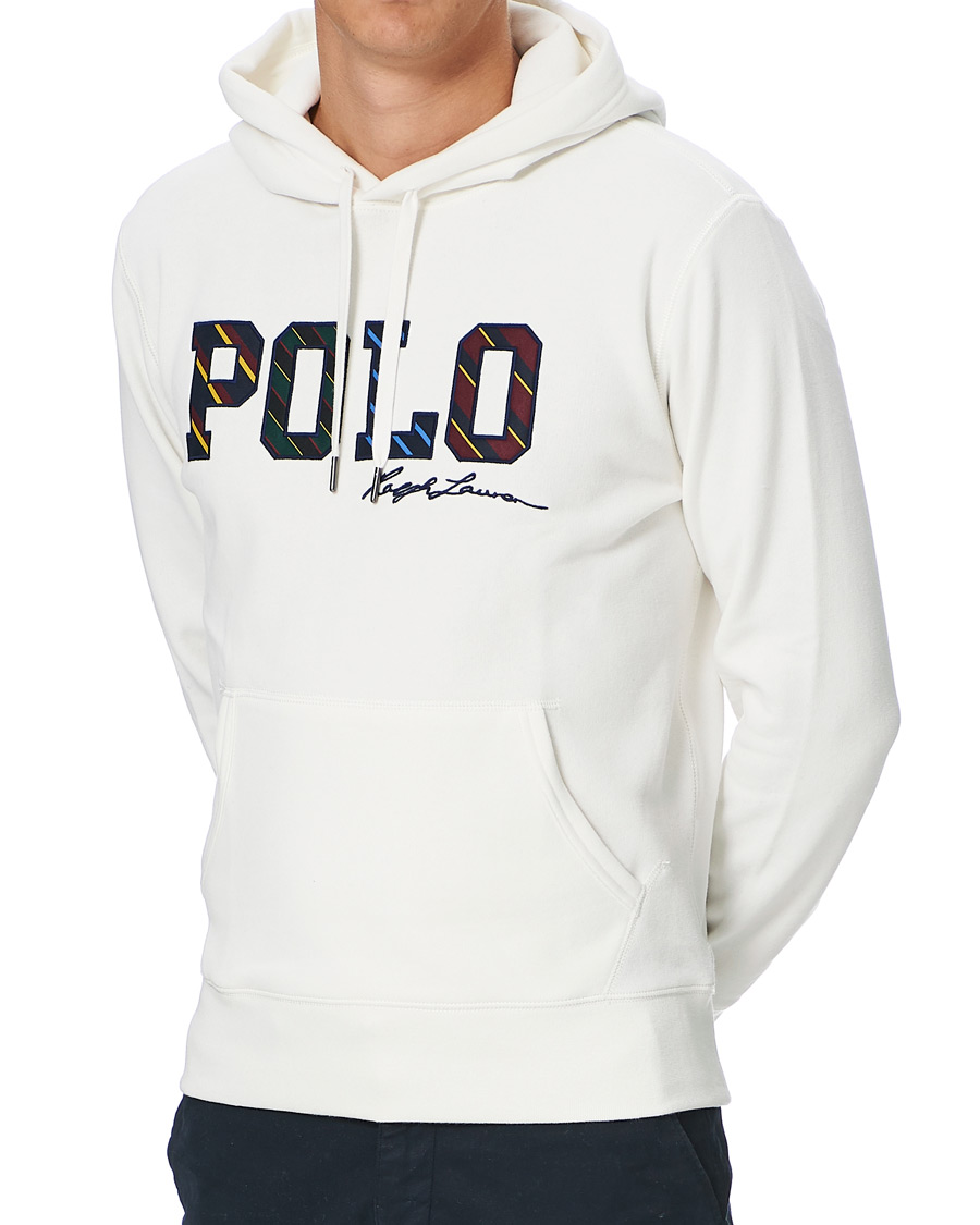 Herre | Trøjer | Polo Ralph Lauren | Magic Fleece Logo Hoodie Deckwash White