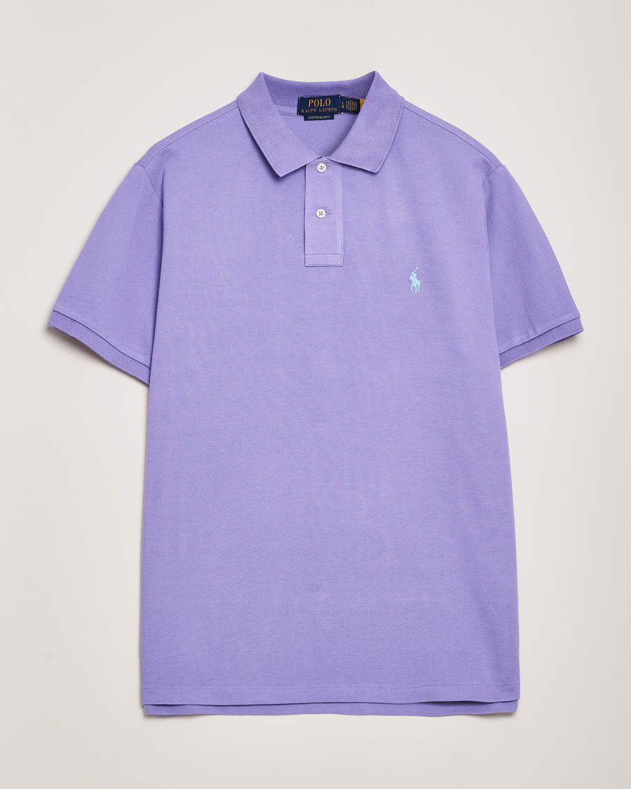 Herre | Polotrøjer | Polo Ralph Lauren | Custom Slim Fit Polo Cactus Purple
