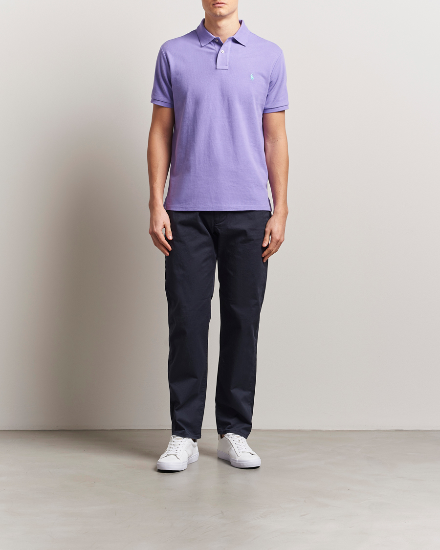 Herre | Polotrøjer | Polo Ralph Lauren | Custom Slim Fit Polo Cactus Purple