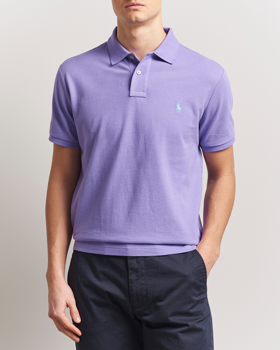 Herre | Polotrøjer | Polo Ralph Lauren | Custom Slim Fit Polo Cactus Purple