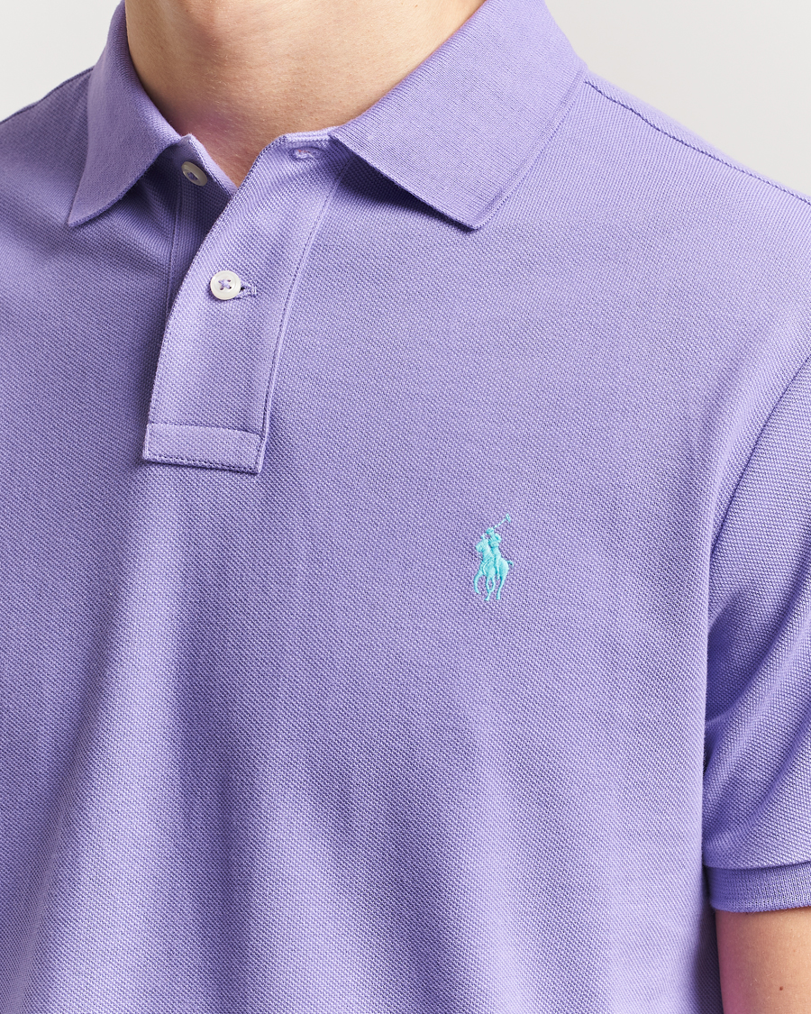 Herre | Polotrøjer | Polo Ralph Lauren | Custom Slim Fit Polo Cactus Purple