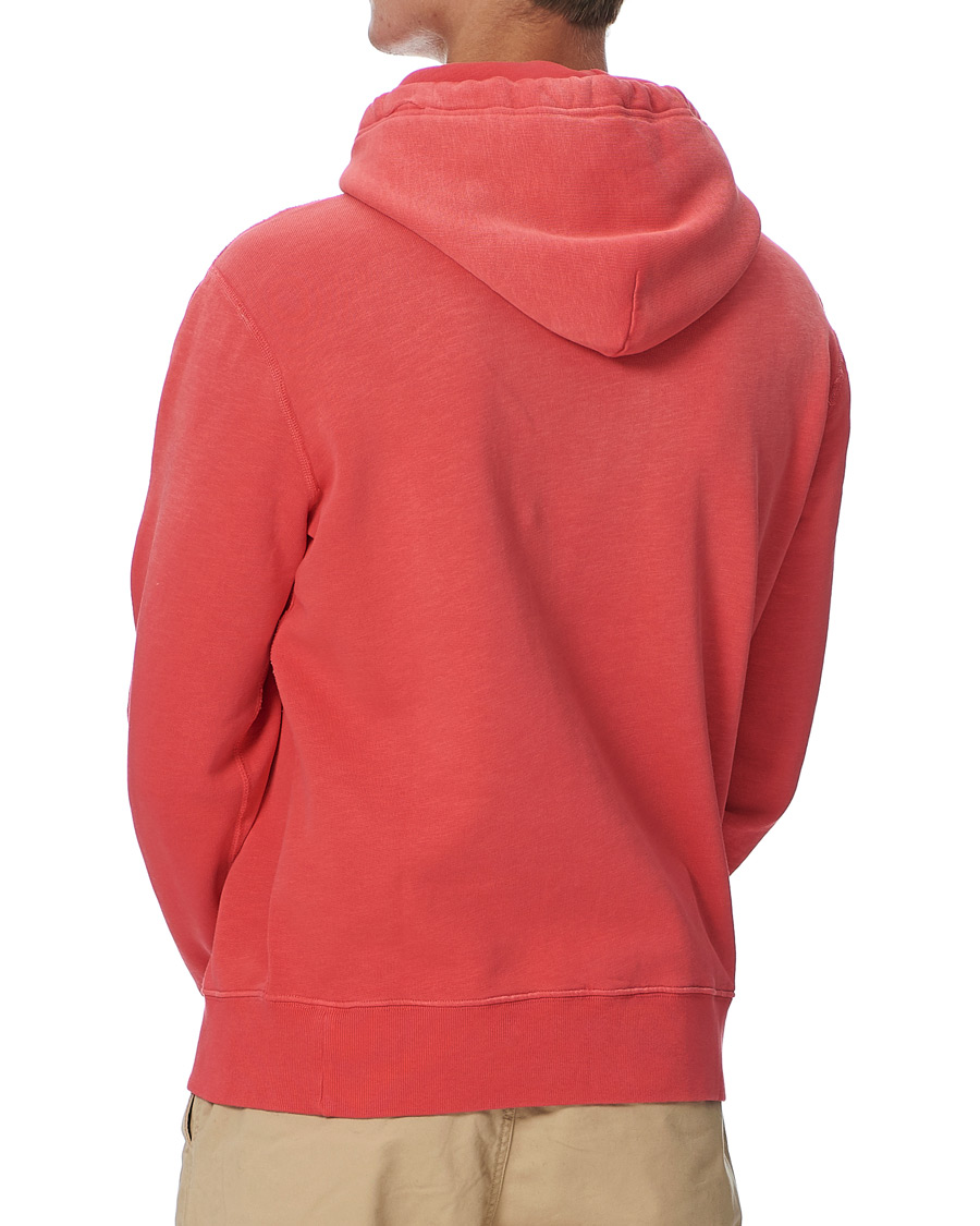 Herre | Trøjer | Polo Ralph Lauren | Vintage Fleece Logo Hoodie Sunset Red