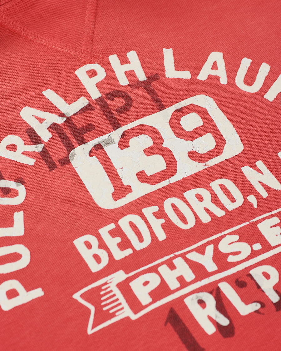 Herre | Trøjer | Polo Ralph Lauren | Vintage Fleece Logo Hoodie Sunset Red