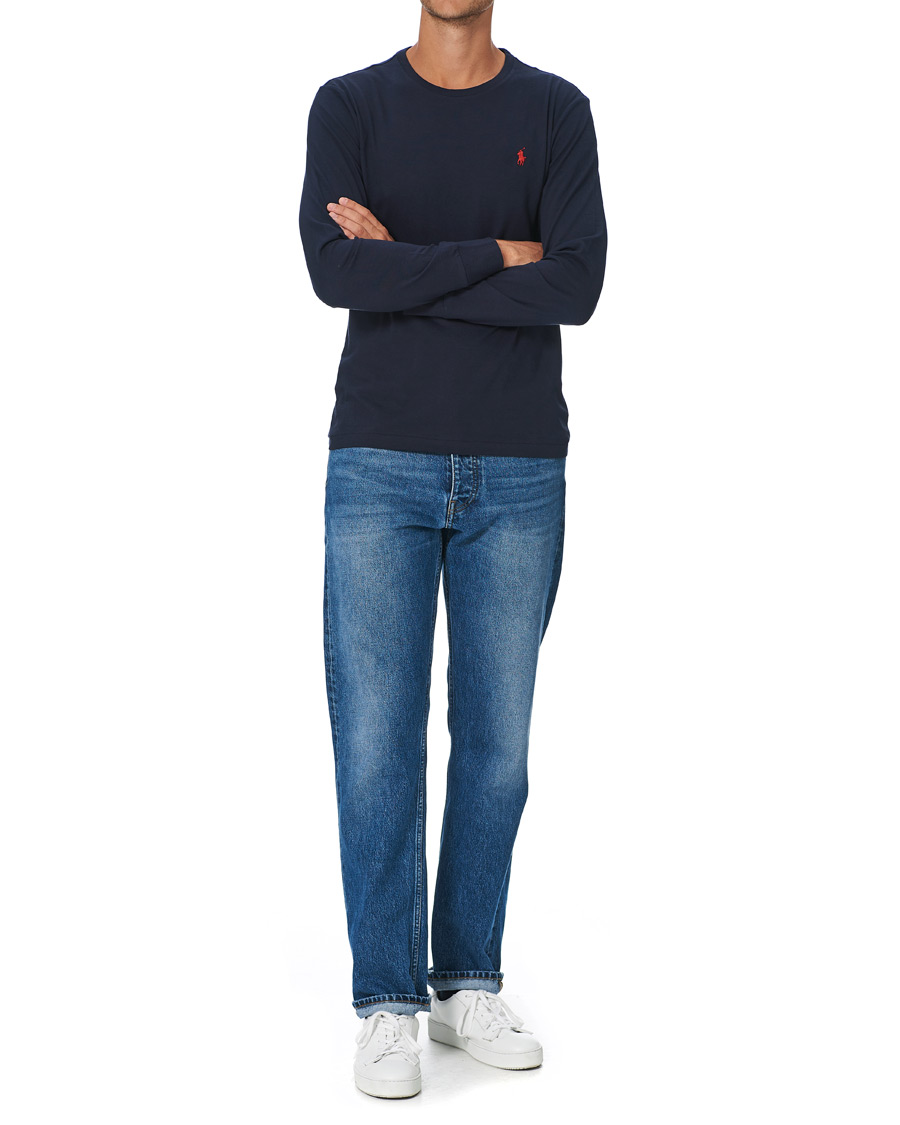 Herre | T-Shirts | Polo Ralph Lauren | Custom Slim Fit Long Sleeve Tee Ink
