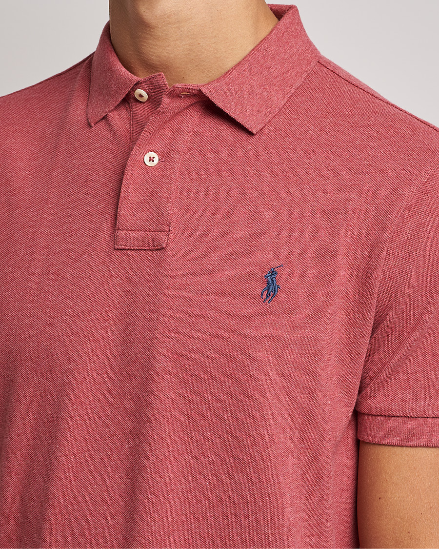 Herre | Polotrøjer | Polo Ralph Lauren | Custom Slim Fit Polo Venetian Red Heather