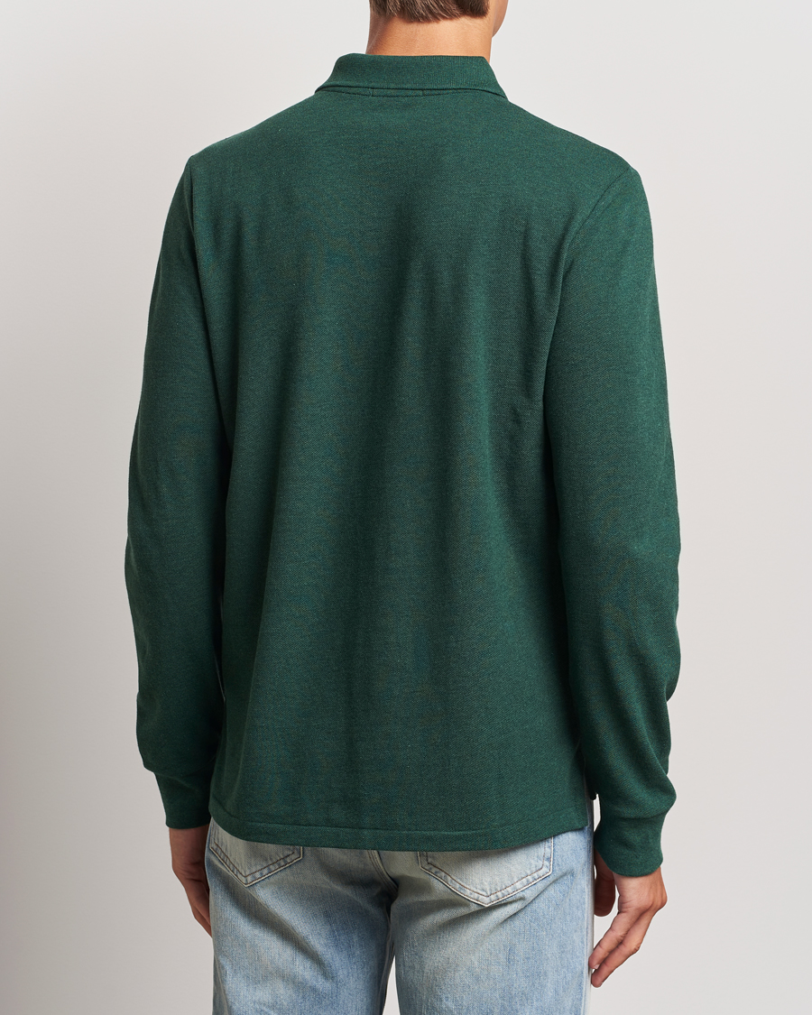 Herre | Trøjer | Polo Ralph Lauren | Custom Slim Fit Long Sleeve Polo Scotch Pine Heather