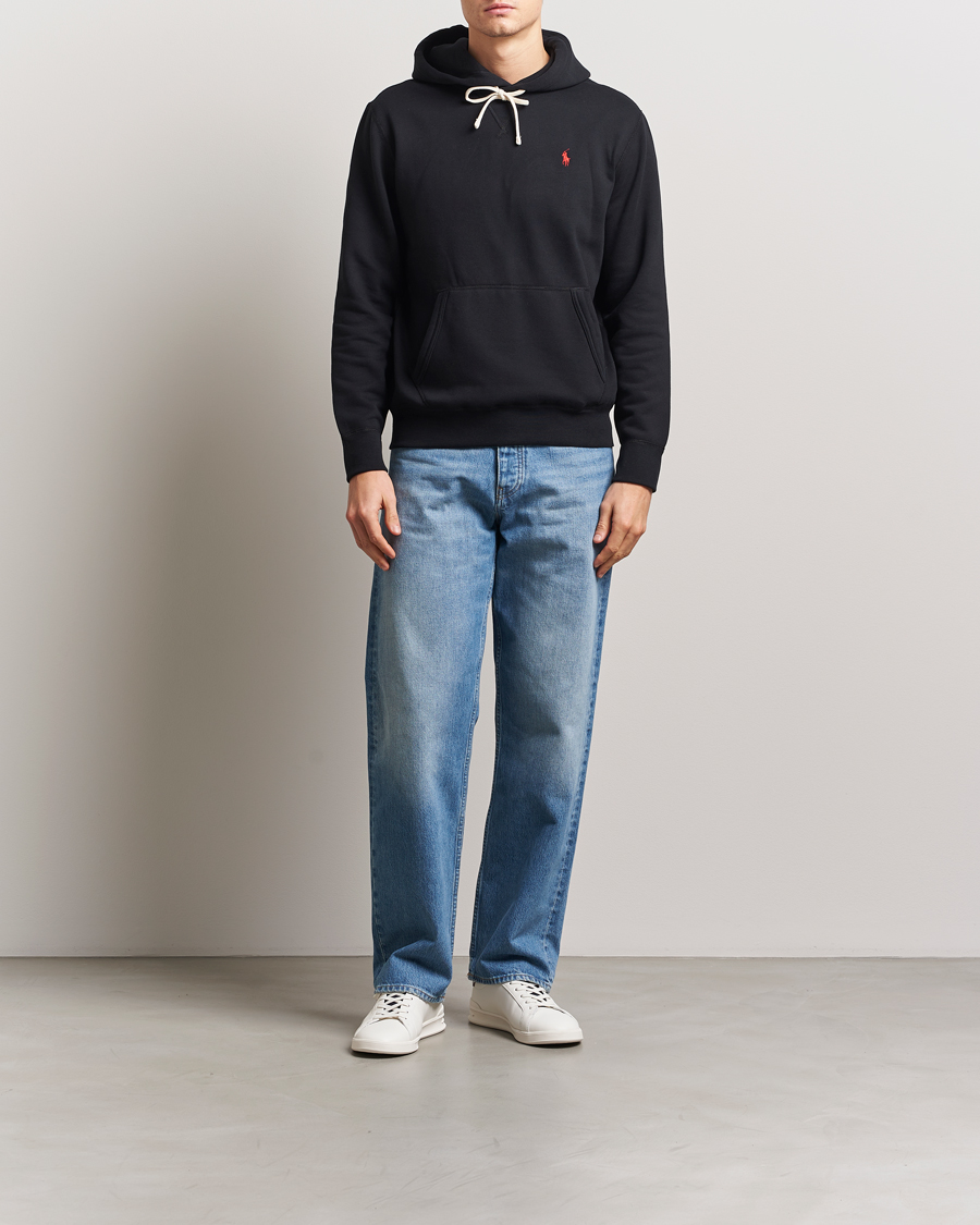 Herre | Trøjer | Polo Ralph Lauren | RL Fleece Hoodie Polo Black