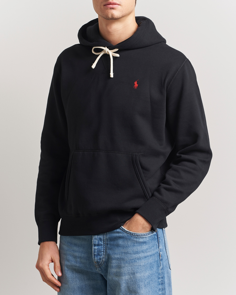 Herre | Trøjer | Polo Ralph Lauren | RL Fleece Hoodie Polo Black