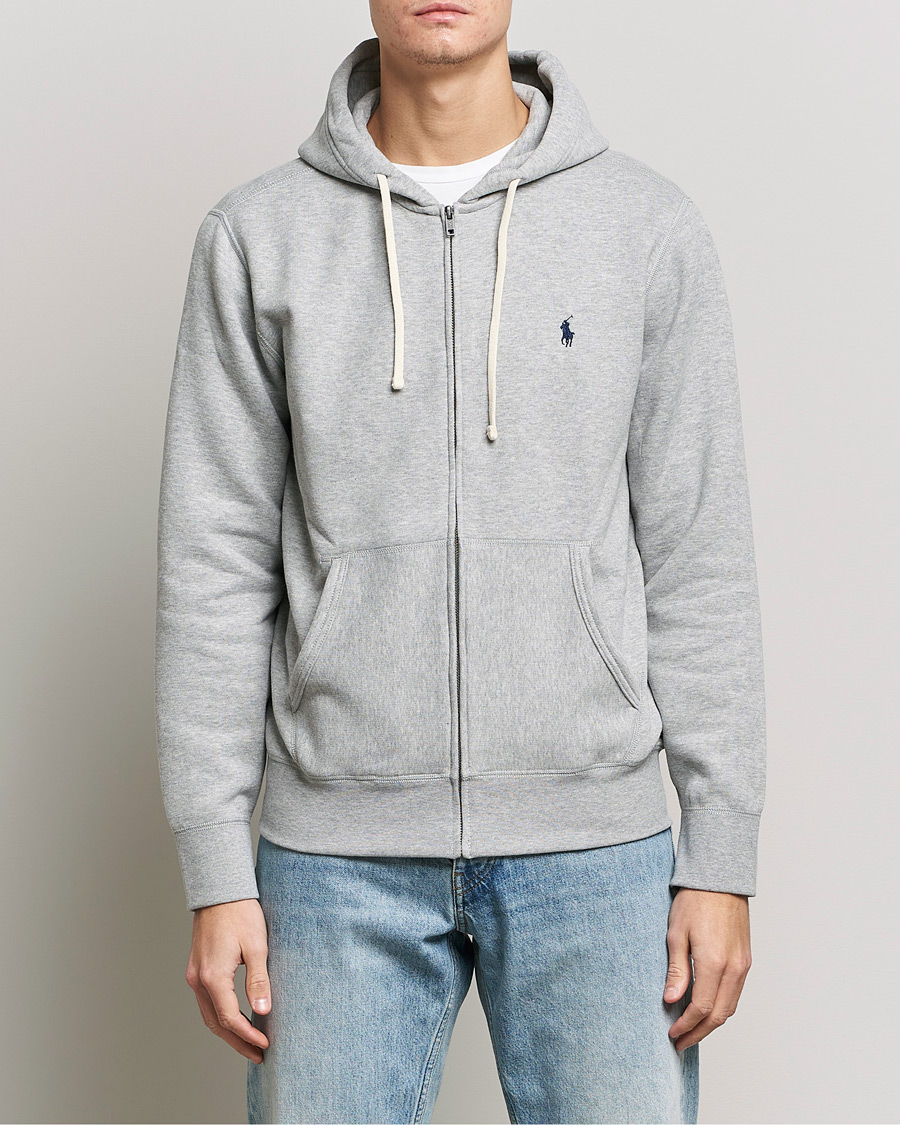 Herre | Trøjer | Polo Ralph Lauren | Fleece Full Zip Hoodie Andover Heather
