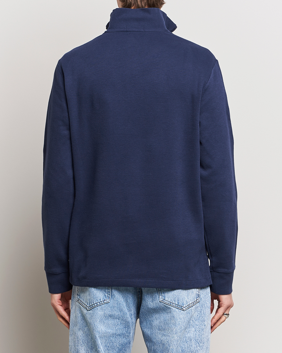 Herre | Trøjer | Polo Ralph Lauren | Double Knit Jaquard Half Zip Sweater Cruise Navy