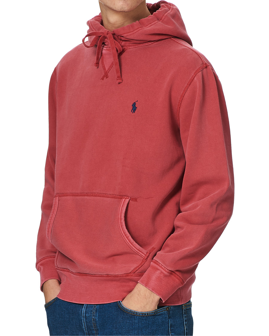 Herre | Trøjer | Polo Ralph Lauren | Garment Dyed Hoodie Northwest Deep Red