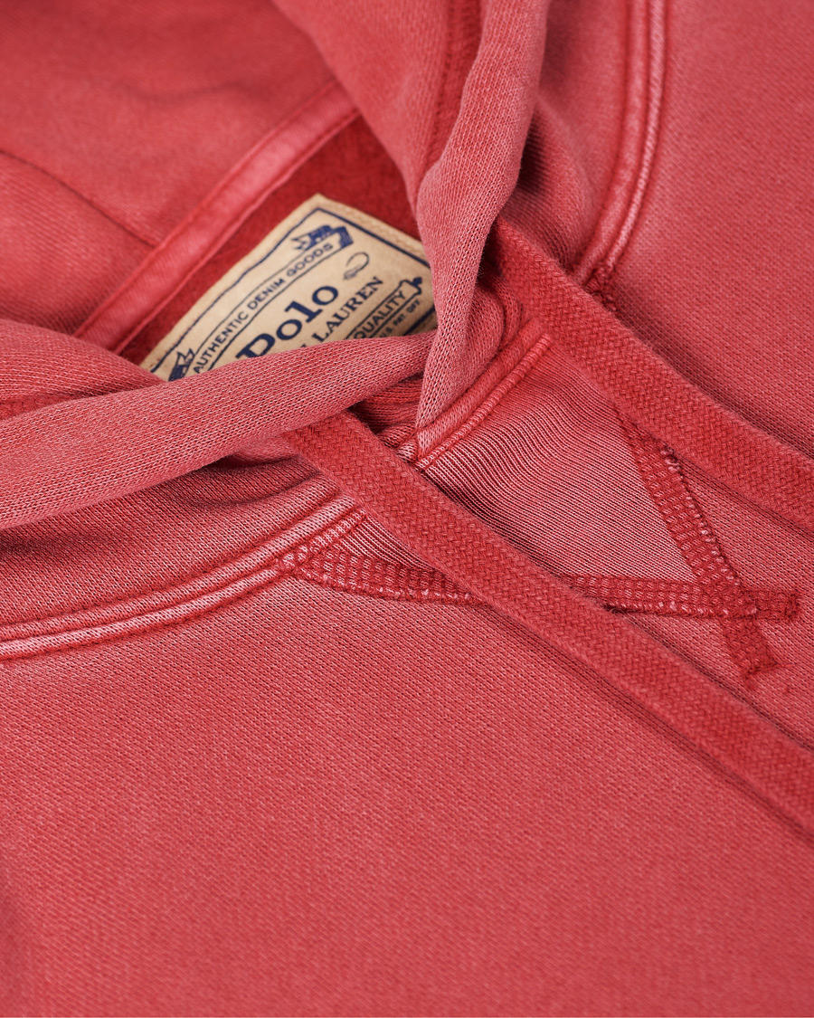 Herre | Trøjer | Polo Ralph Lauren | Garment Dyed Hoodie Northwest Deep Red