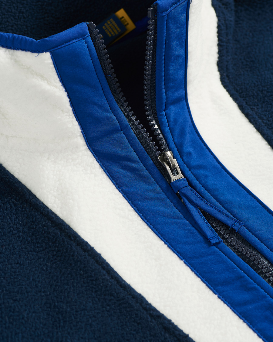 Herre | Trøjer | Polo Ralph Lauren | Vintage Poly Fleece Half Zip Sweater Navy/White