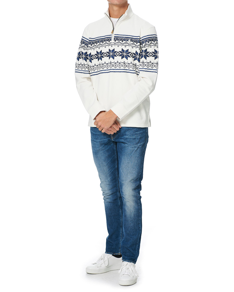Herre | Trøjer | Polo Ralph Lauren | Winter Double Knit Half Zip Sweater Nevis White