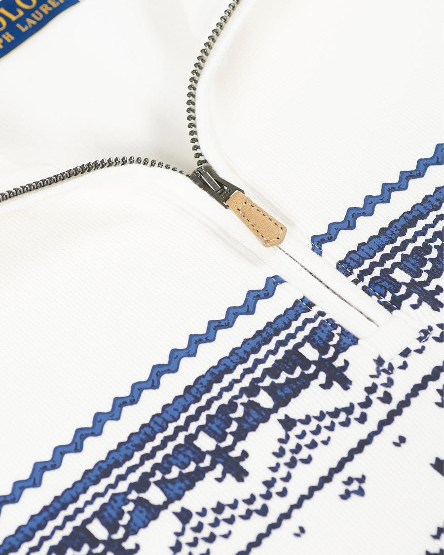 Herre | Trøjer | Polo Ralph Lauren | Winter Double Knit Half Zip Sweater Nevis White