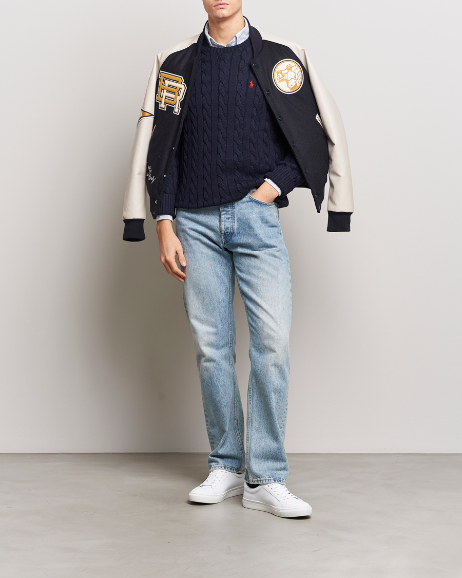 Herre |  | Polo Ralph Lauren | Cotton Cable Pullover Hunter Navy