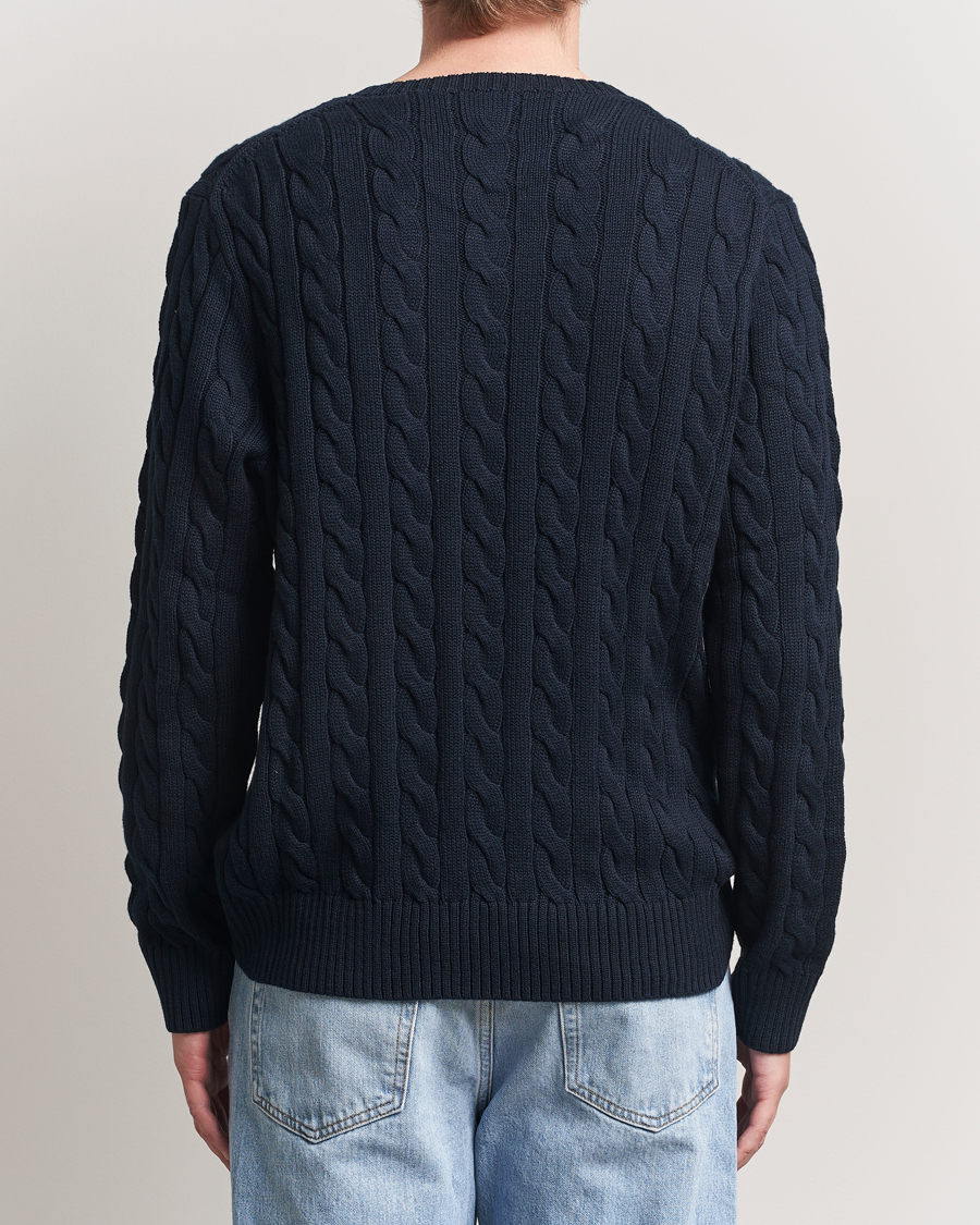 Herre | Trøjer | Polo Ralph Lauren | Cotton Cable Pullover Hunter Navy