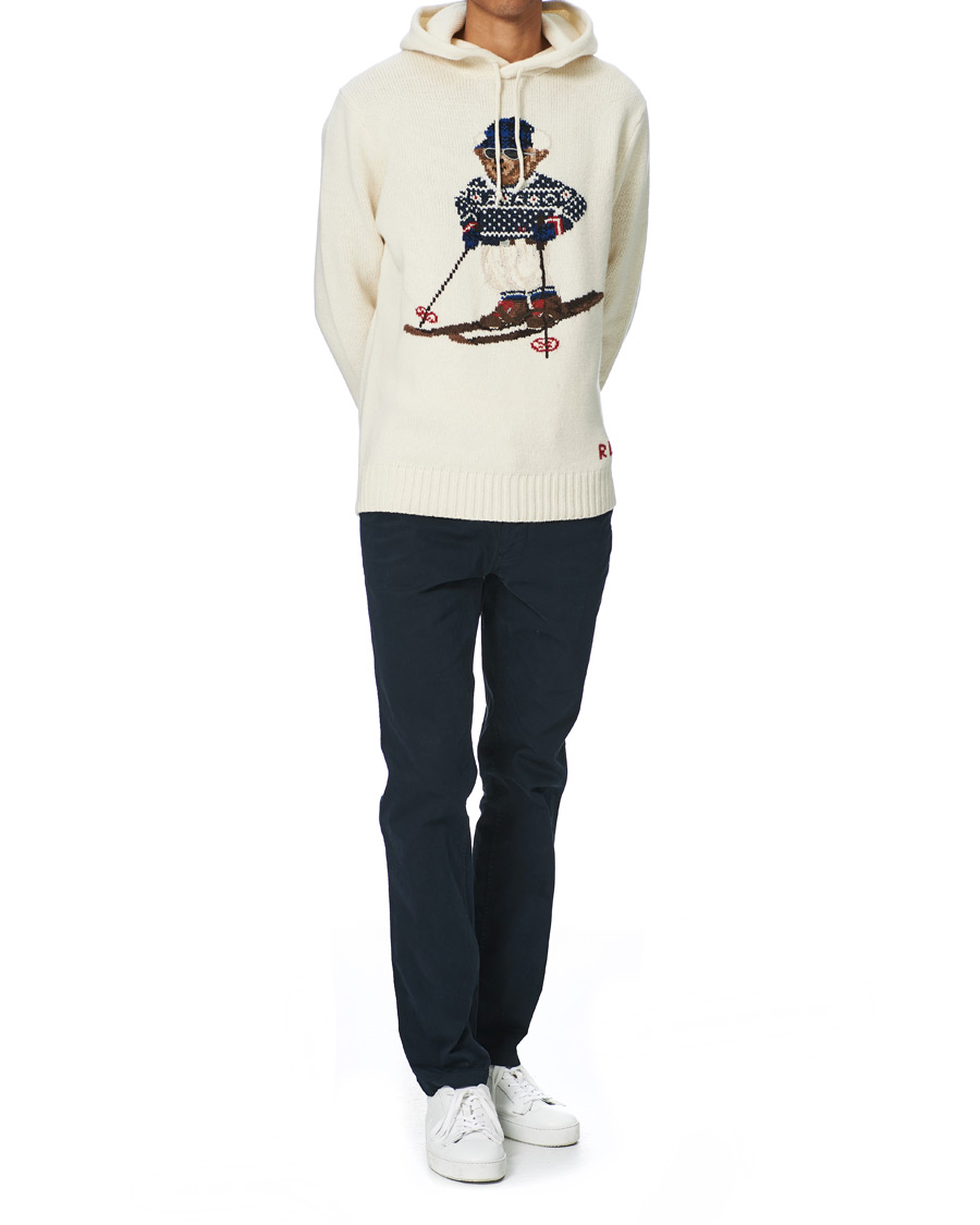 Herre | Trøjer | Polo Ralph Lauren | Ski Bear Knitted Hoodie Cream