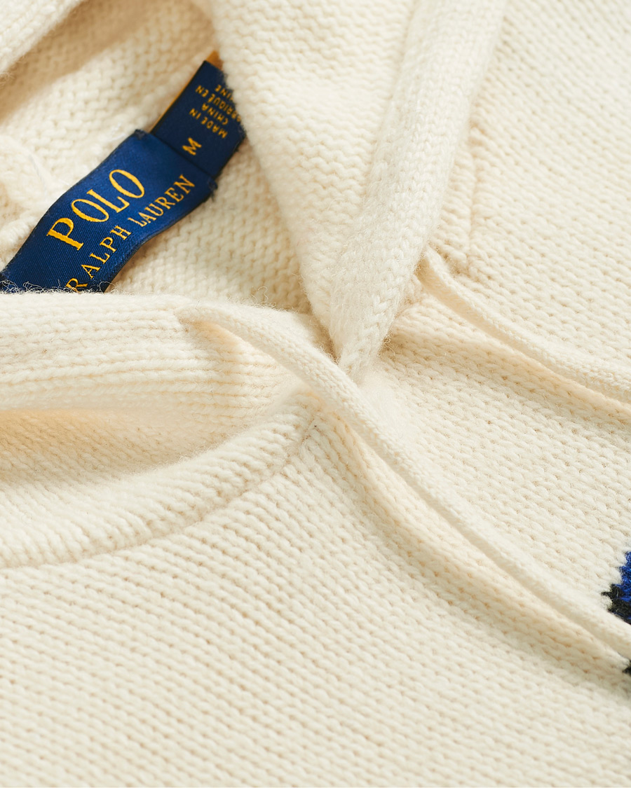 Herre | Trøjer | Polo Ralph Lauren | Ski Bear Knitted Hoodie Cream
