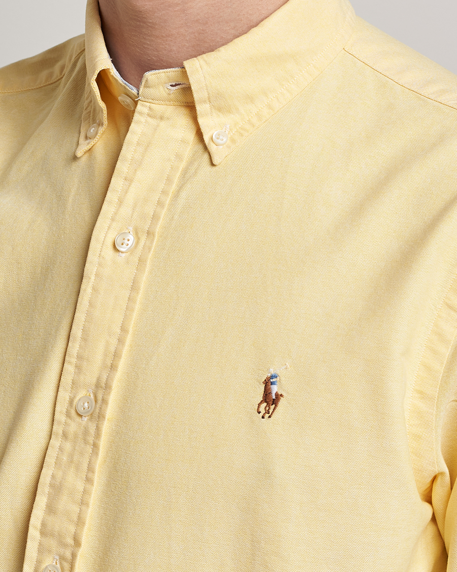 Herre | Skjorter | Polo Ralph Lauren | Custom Fit Oxford Button Down Shirt Yellow