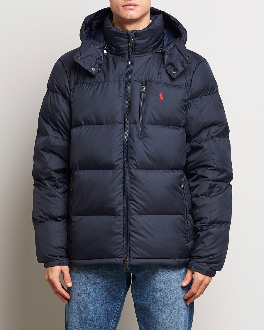 Polo Ralph Lauren Cap Down Jacket Collection Navy - CareOfCarl.dk