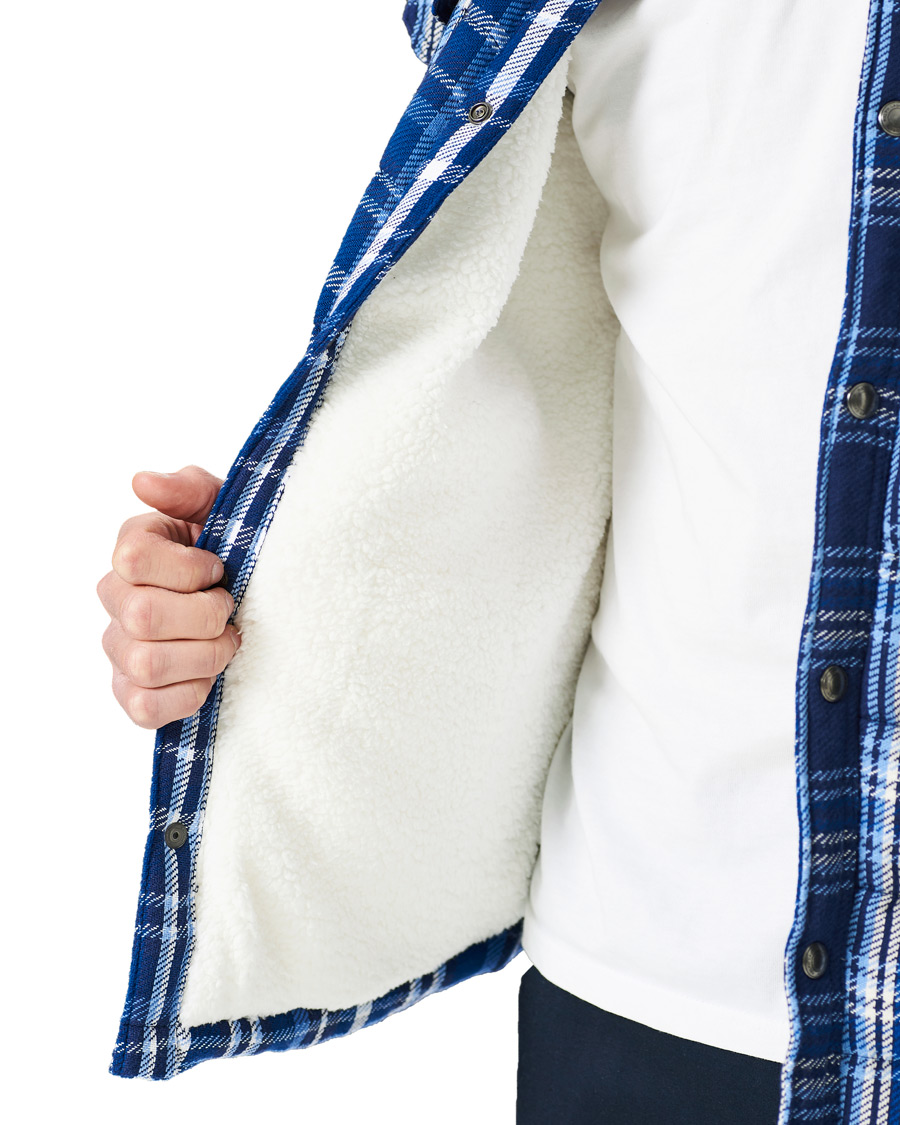 Herre | Jakker | Polo Ralph Lauren | Terra Padded Checked Shirt Jacket Blue