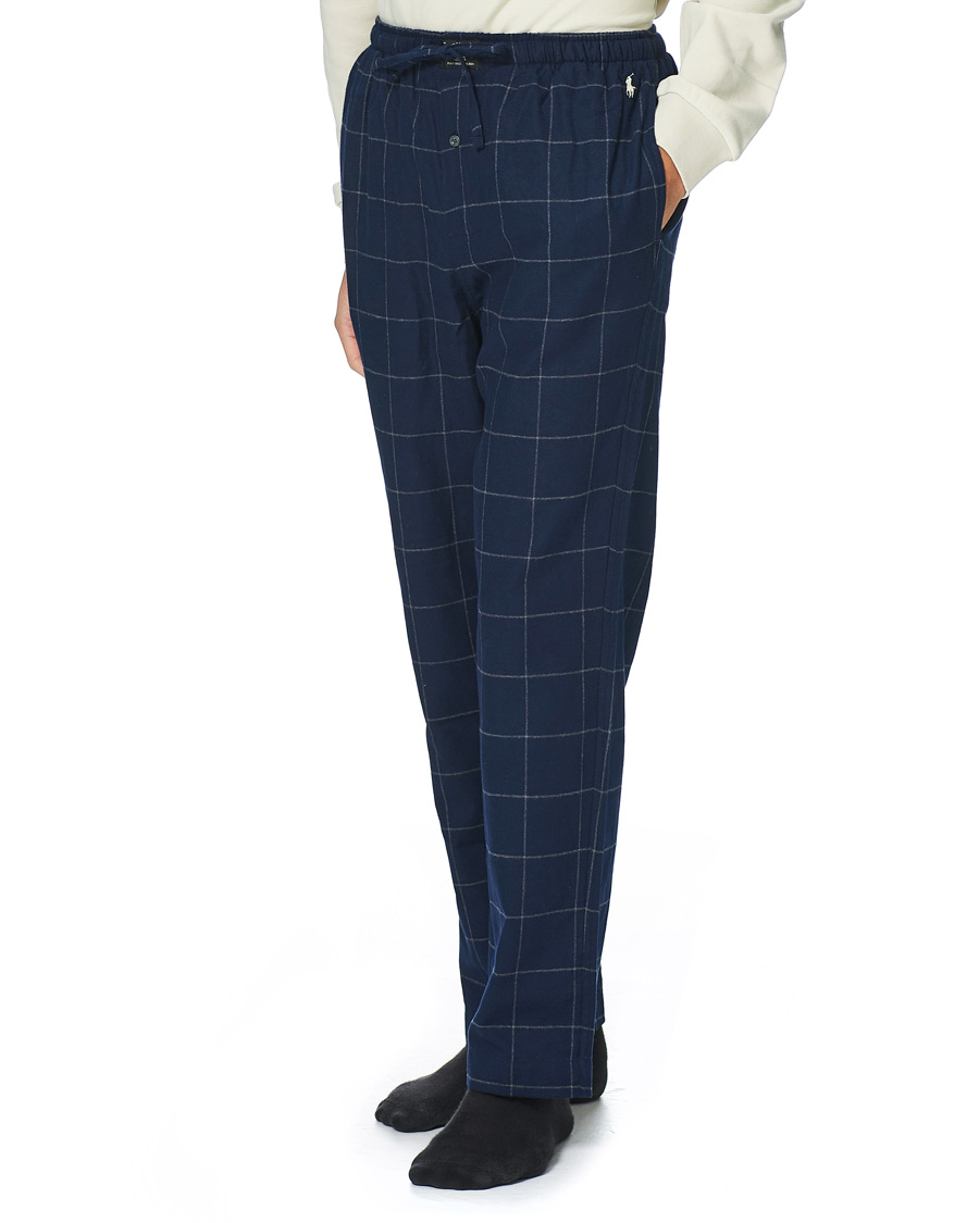 Herre | Pyjamas & Morgenkåber | Polo Ralph Lauren | Flannel Pyjama Pants Window Pane Navy