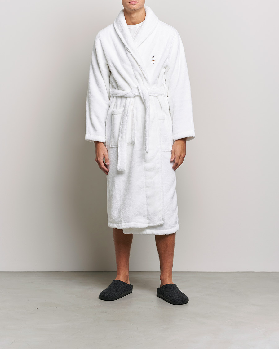 Herre | | Polo Ralph Lauren | Cotton Terry Robe White White