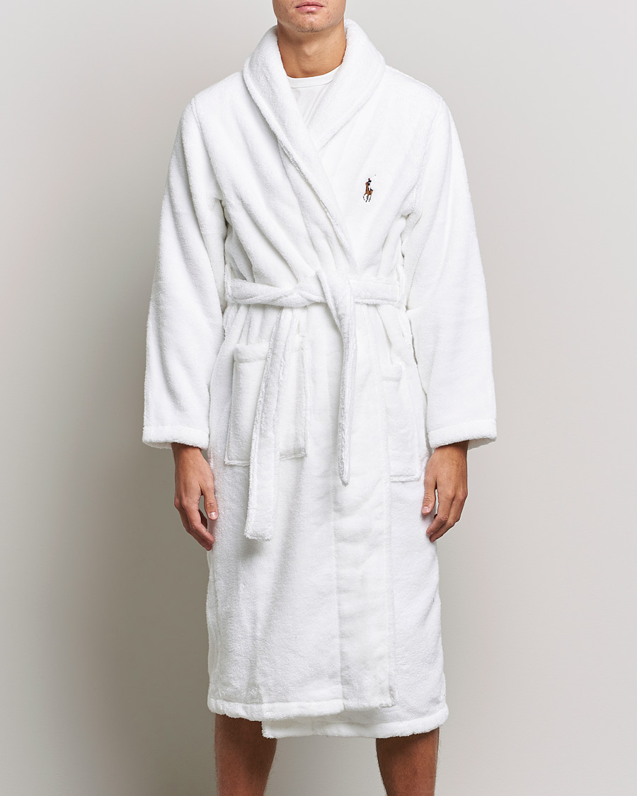 Herre | | Polo Ralph Lauren | Cotton Terry Robe White White