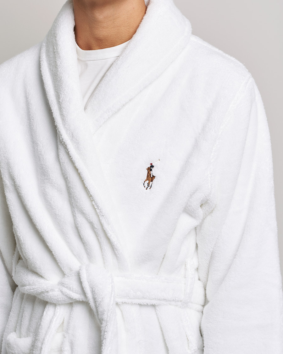 Herre | | Polo Ralph Lauren | Cotton Terry Robe White White