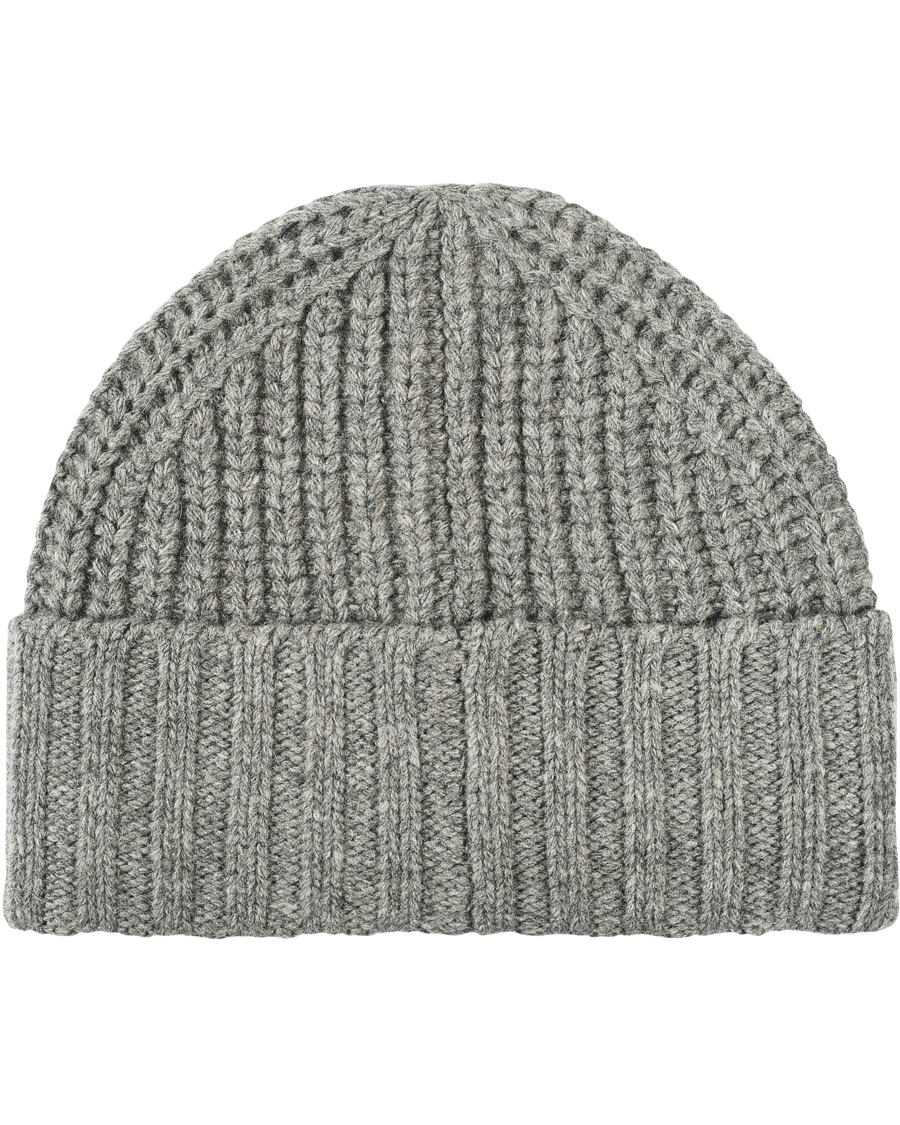 Herre | Polo Ralph Lauren Chunky Rib Bear Beanie Classic Grey Heather | Polo Ralph Lauren | Chunky Rib Bear Beanie Classic Grey Heather