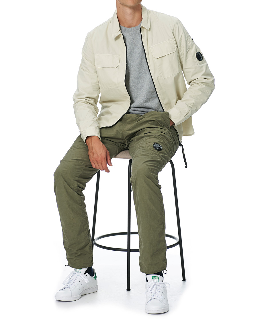 Herre | Skjorter | C.P. Company | Garment Dyed Overshirt Ecru