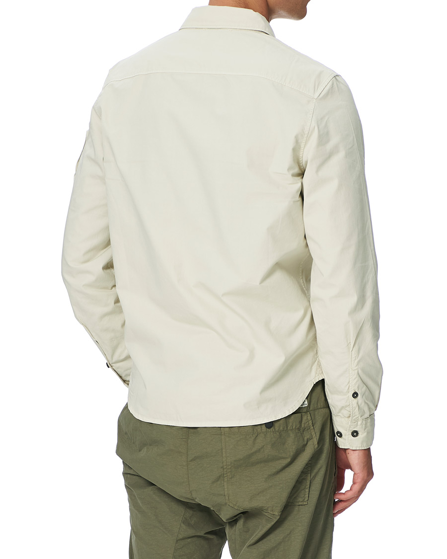 Herre | Skjorter | C.P. Company | Garment Dyed Overshirt Ecru