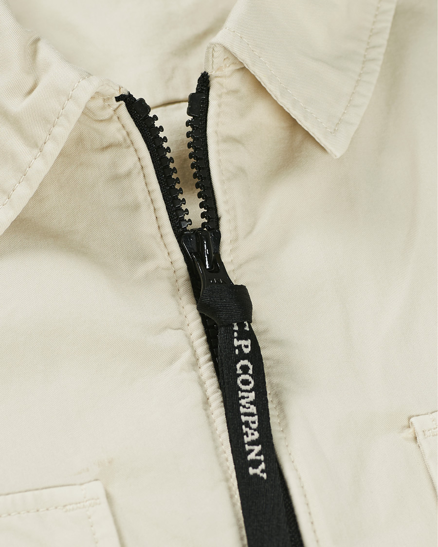 Herre | Skjorter | C.P. Company | Garment Dyed Overshirt Ecru