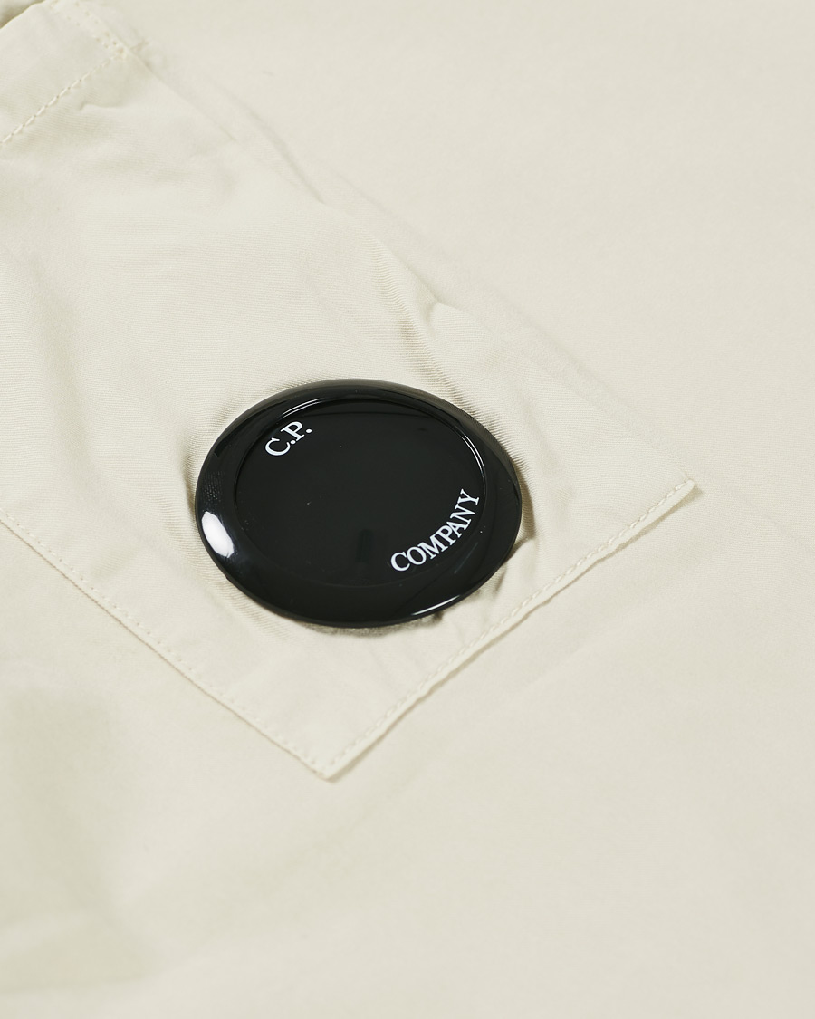 Herre | Skjorter | C.P. Company | Garment Dyed Overshirt Ecru