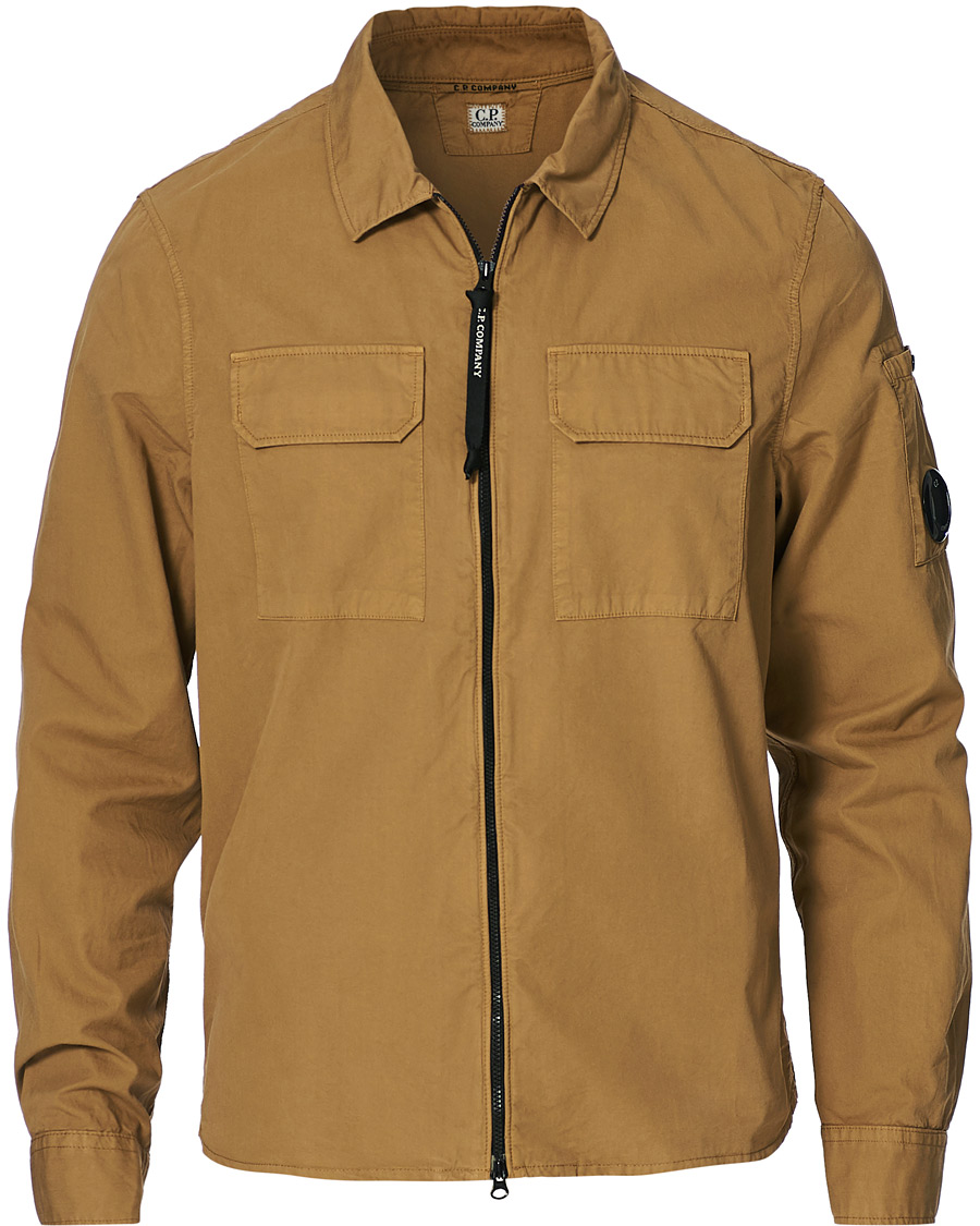 Herre | Skjorter | C.P. Company | Garment Dyed Overshirt Khaki
