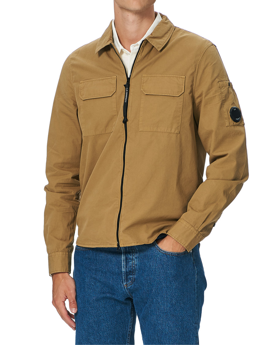 Herre | Skjorter | C.P. Company | Garment Dyed Overshirt Khaki