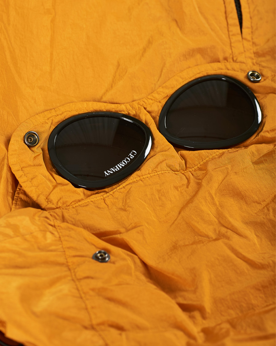 Herre | Jakker | C.P. Company | Chrome Garment Dyed Nylon Hooded Overshirt Orange