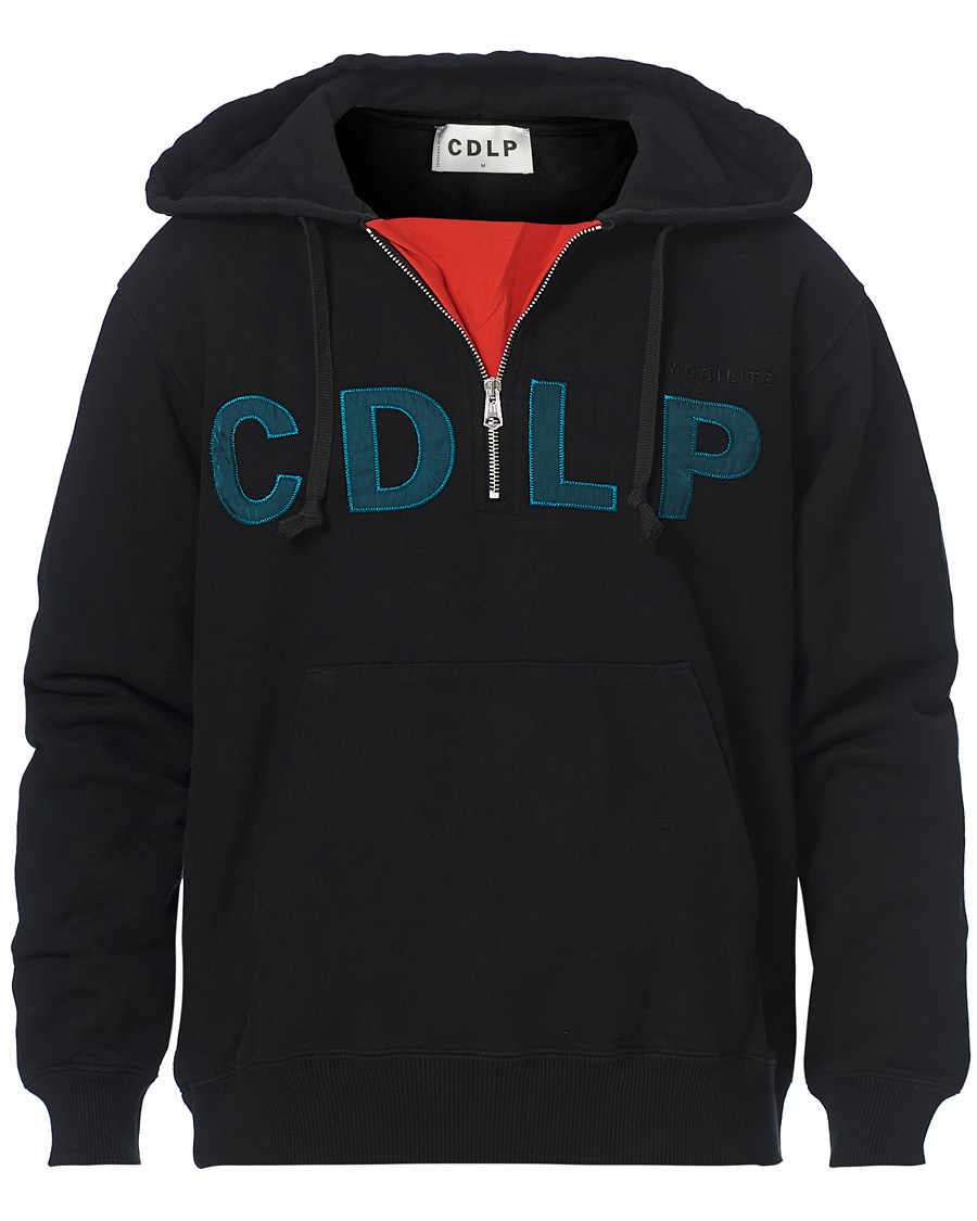 Herre | Trøjer | CDLP | Heavyweight Terry Half-Zip Hoodie Black