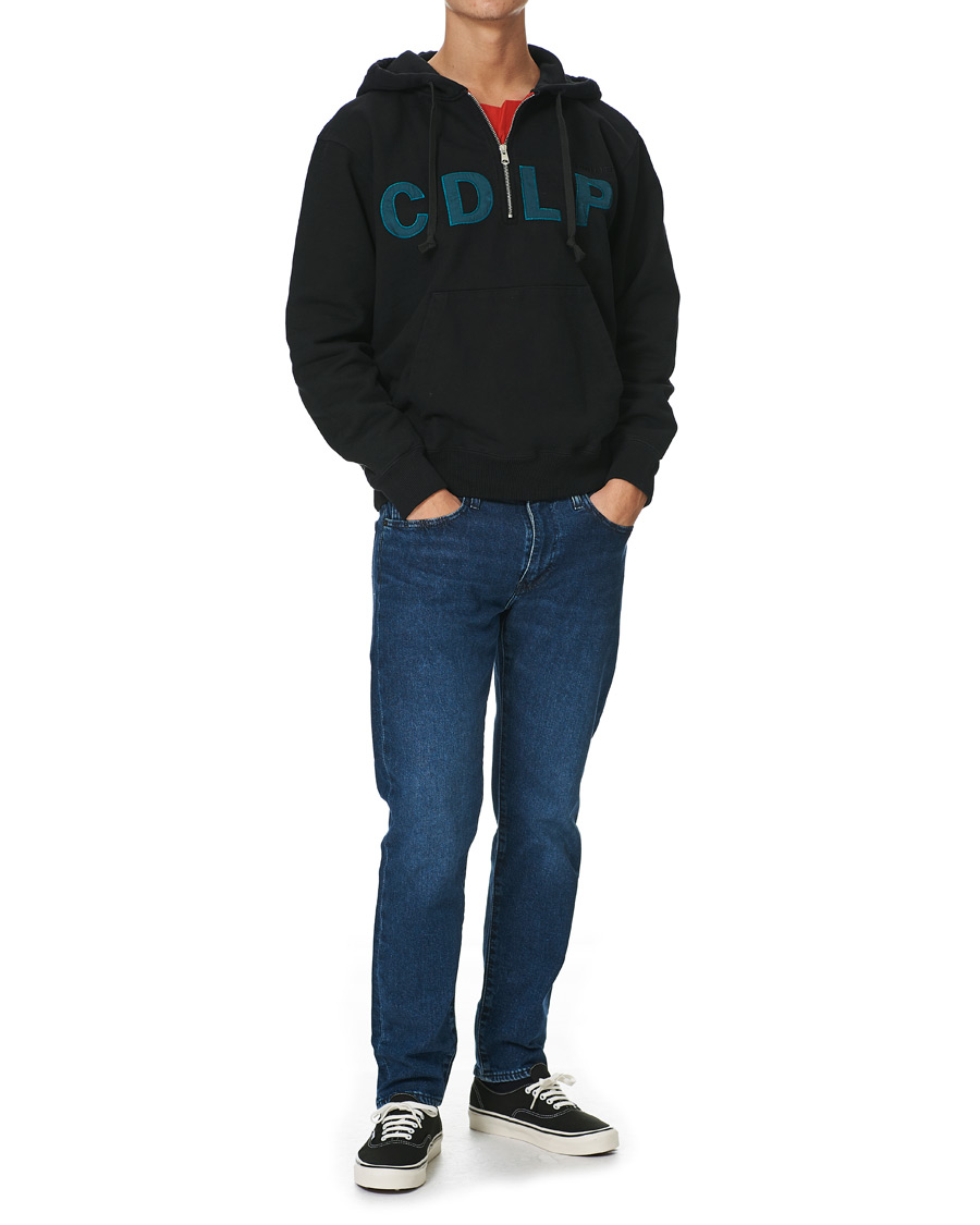 Herre | Trøjer | CDLP | Heavyweight Terry Half-Zip Hoodie Black