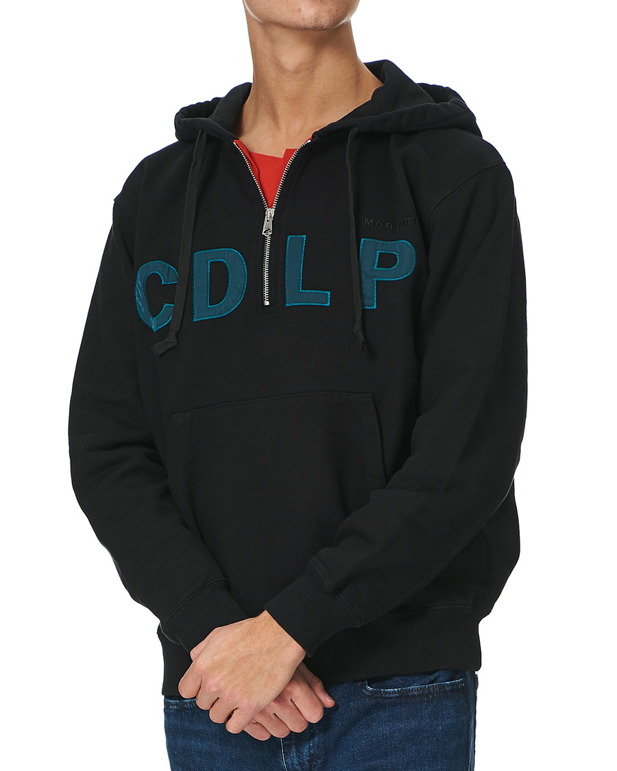 Herre | Trøjer | CDLP | Heavyweight Terry Half-Zip Hoodie Black